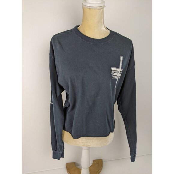 Twitching Tongues Y2K Tour Shirt Long Sleeve Crop Top Gildan Size Large Unisex - Picture 1 of 9